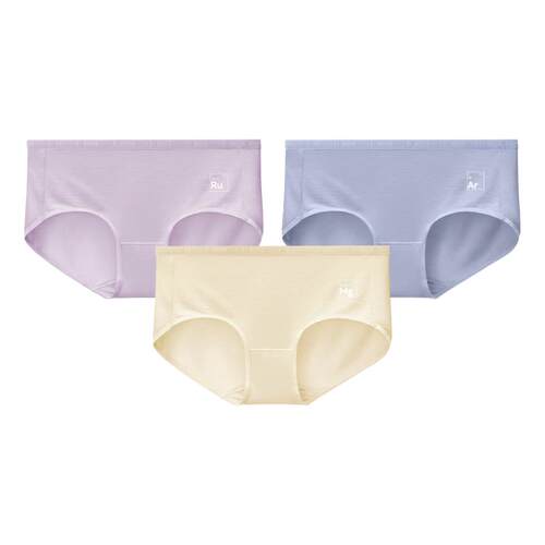 3件|蕉内银皮500E女士内裤无痕透气莫代尔高腰三角裤大码收腹女