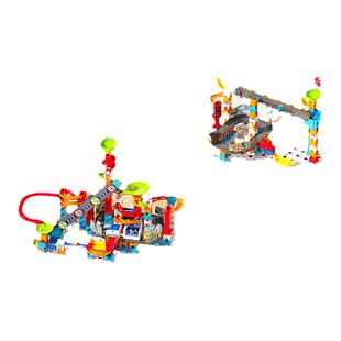 伟易达滚珠大冒险火车轨道积木套装儿童玩具益智大颗粒滚珠滑道