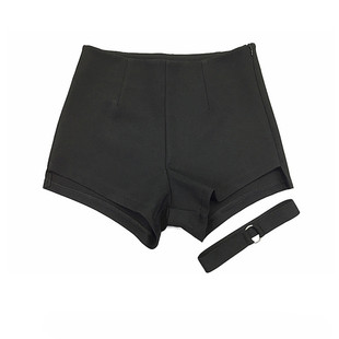 韩国女团高腰黑色甜辣jazz钢管跳舞蹈爵士热舞穿搭打底安全短裤子