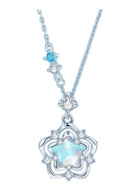 「钛钢不掉色」海洋之心项链女轻奢小众ins气质高级感吊坠锁骨链