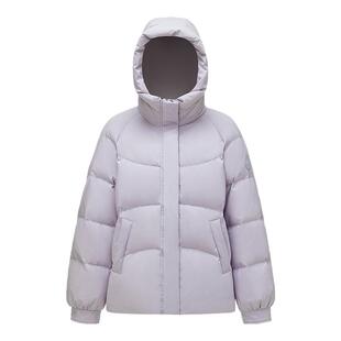 波司登2025新款羽绒服女简约时尚短款百搭厚面包服冬季连帽