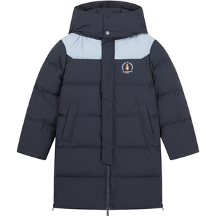 暇步士童装男童三防长款羽绒服25冬新品中大童保暖儿童户外羽绒服