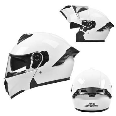 【AD头盔】摩托车揭面盔四季通用