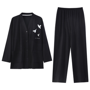 econice睡衣女款2026新款纯棉布料100全棉高级感可外穿和服家居服