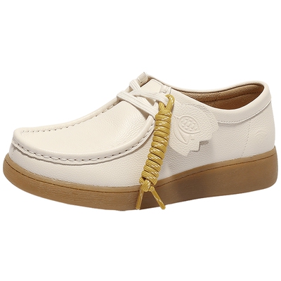 森达奶冻可可袋鼠鞋女鞋春秋新款商场同款平底休闲鞋4SR20AM5