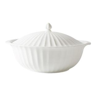 玉泉官方陶瓷菜盘餐盘白色骨瓷碗碟餐具碗碟浮雕饭碗套装轻奢家用