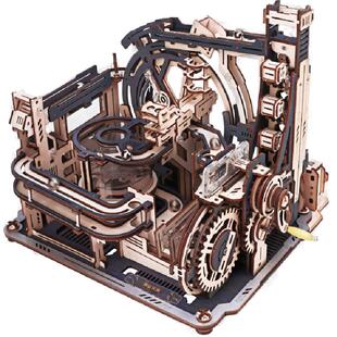 若客轨道迷城星港手工diy拼装模型积木滚珠玩具情人节生日礼物