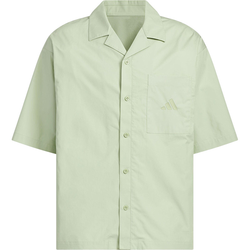 Adidas/阿迪达斯正品夏季男士宽松运动休闲经典翻领衬衫JL6056