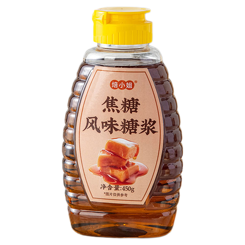 焙小姐焦糖糖浆家用450g咖啡调味