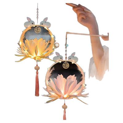 儿童手提灯笼新款手提昙花材料