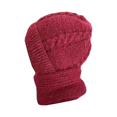 围巾帽子一体户外时髦女冬季加绒