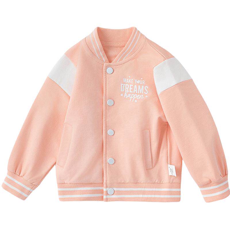 哈咪奇女童春秋新款棒球服外套