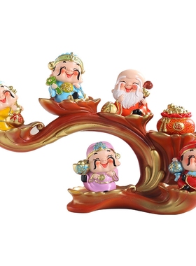 五福财神聚一堂，招财纳福临家门