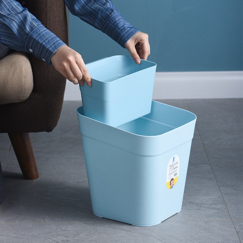 分类垃圾桶双桶塑料分类垃圾桶分离多用家用干湿垃圾桶厨房创意