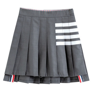 王心凌同款灰色百褶裙a字半身裙女春夏季新款高腰短裙带内衬裙裤