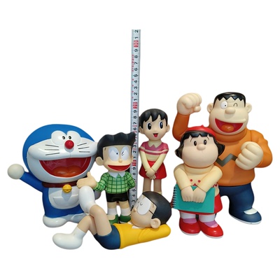 现货机器猫卡通搪胶模型哆啦美