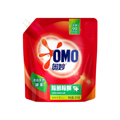 【除菌除螨】奥妙3KG大袋洗衣液