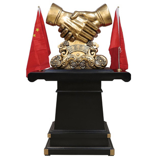 合作共赢握手摆件落地大号办公室装饰品公司商务开业庆典送礼礼品