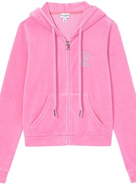 JuicyCouture橘滋烫钻丝绒外套