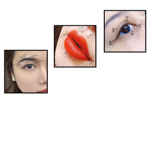 新品韩式眉眼唇装饰画 美容院宣传海报纹绣店挂画微整形宣传画