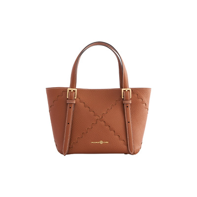 Orange Cube小秋叶包女款百搭牛皮通勤单肩手提斜挎软包托特包包