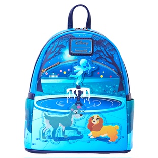 Loungefly迪士尼 小姐与流浪汉 正版纪念周边双肩包女孩迷你背包