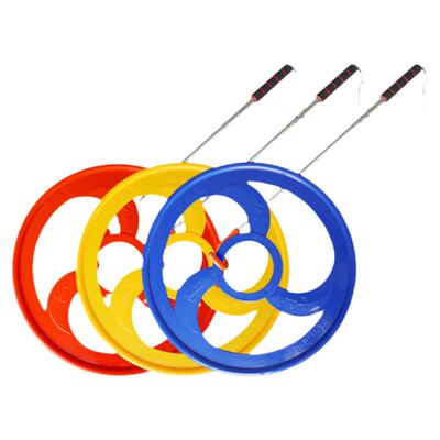 幼儿园儿童滚铁环铁圈风火轮圆环80怀旧玩具小学生加粗手推环滚圈