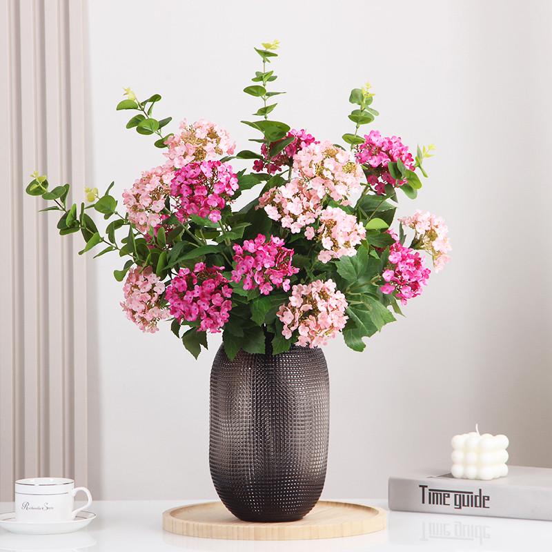 清新木绣球花仿真花束假花摆件客厅餐桌摆设电视柜装饰花高端花艺