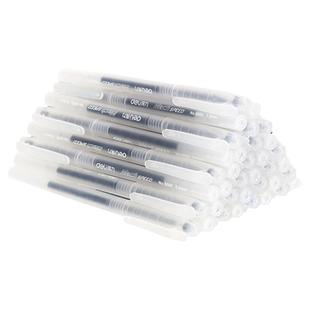 得力中性笔商务办公签字笔学生用刷题备考书写笔40支量贩装用品批发0.5全针管书写工具文具顺滑油墨33107