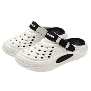 医用手术室拖鞋男款夏季外穿2026新款防滑防臭户外耐磨洞洞鞋男士