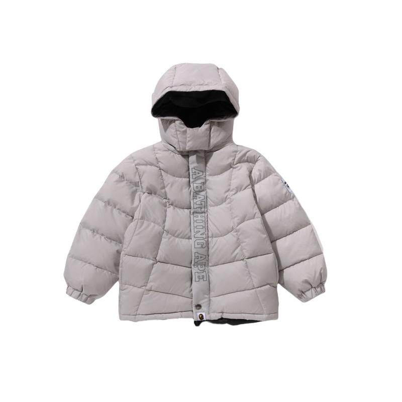 纯色可拆卸连帽羽绒服BAPE