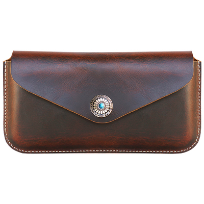 头层牛皮男士挂腰手机包