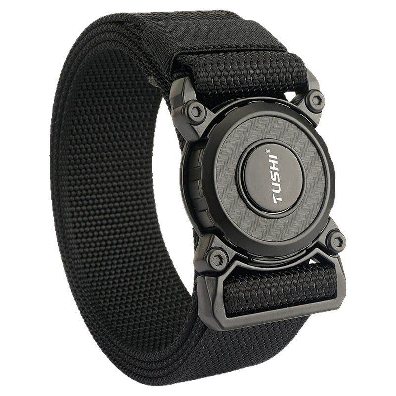 合金自动快脱插扣弹力腰带男