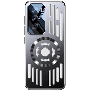 适用opporeno12手机壳新款磨砂铝合金属保护套reno12pro全包防摔超薄散热外壳oppo自带镜头膜高端镂空男女款