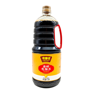味事达金标生抽王1.9L商用酿造酱油家用金标生抽王炒菜佐餐凉拌
