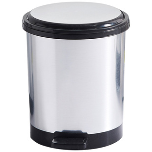 垃圾桶家用卫生间大号创意有盖仿不锈钢厨房客厅卧室脚踏式翻盖