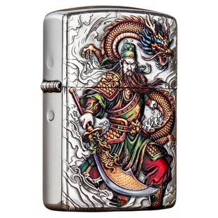 zippo防风打火机煤油义薄云天关羽新款正品盔甲机送男友生日礼物