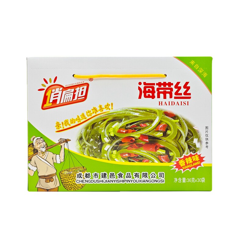 俏扁担开袋即食海带丝36g/袋