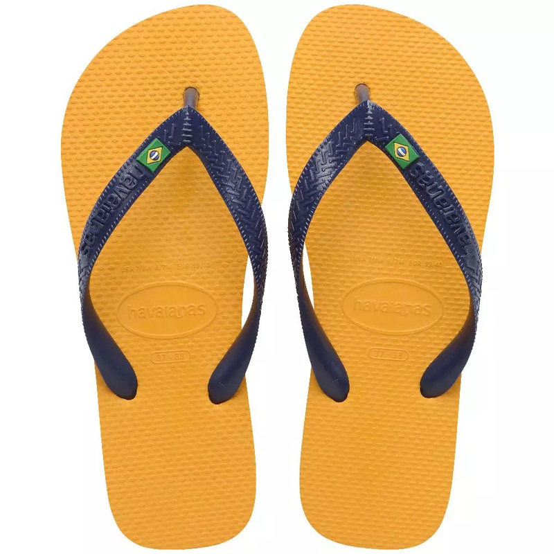 哈瓦那Havaianas 人字拖巴西Logo国旗新款夹脚拖鞋男夏季沙滩凉拖