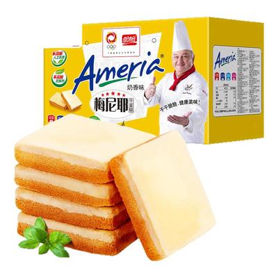 盼盼梅尼耶干蛋糕面包早餐饼干礼盒休闲小吃零食品整箱追剧散装