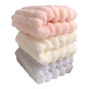 珊瑚绒毛巾洗脸用热敷吸水不掉毛擦头发速干成人洗澡专用擦脸擦脚