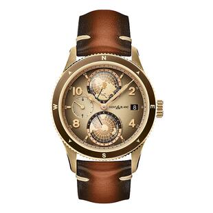 【自营】MONTBLANC万宝龙手表男1858系列棕盘限量机械男表128504