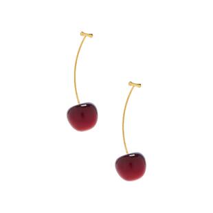 petit moments 耳饰金属金色轻奢车厘子耳环REVOLVE时尚小众