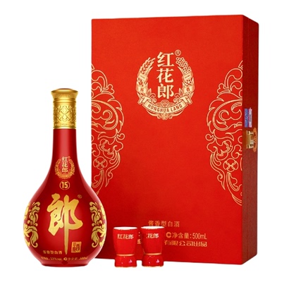 郎酒红花郎15年53度酱香白酒中秋礼盒