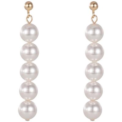 天然珍珠女耳环显脸瘦