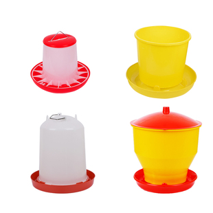 鸡用料槽食槽鸡用饲料桶小鸡喂食器食盆自动饲料盆养鸡设备专用品