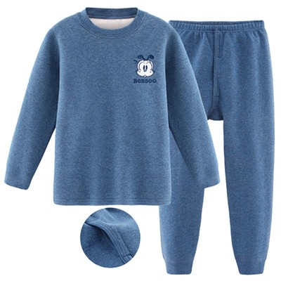 巴布豆男童保暖内衣纯棉