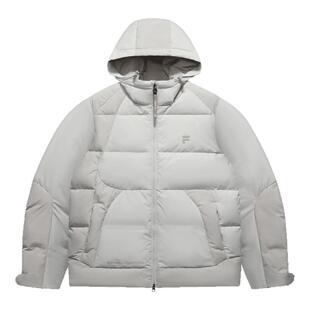 FILA FUSION斐乐潮牌羽绒服男2025冬季新款时尚休闲保暖连帽外套