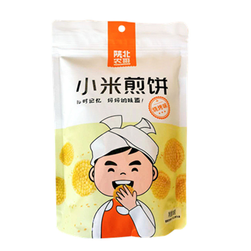 陕北烧烤味膨化零食108g小米煎饼