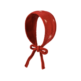 韩系红色星星针织绑带耳罩女冬季保暖护耳刺绣氛围感耳暖系带设计